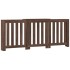 Cubierta de radiador madera marrón roble 205x21,5x83,5