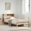 Cama con estantería sin colchón madera maciza de pino 90x200 cm