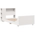 Estructura de cama sin colchón madera maciza blanca 90x190