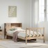 Cama con estantería sin colchón madera maciza de pino