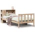 Cama con estantería sin colchón madera maciza de pino 90x190