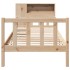 Cama con estantería sin colchón madera maciza de pino 90x190