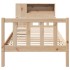 Cama con estantería sin colchón madera maciza de pino