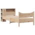 Estructura de cama sin colchón madera maciza pino 75x190