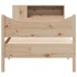 Estructura de cama sin colchón madera maciza pino 75x190