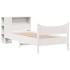 Estructura de cama sin colchón madera maciza blanca 90x190