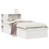 Estructura de cama sin colchón madera maciza blanca 90x190