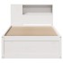 Estructura de cama sin colchón madera maciza blanca 90x190