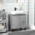 Armario de baño madera de ingeniería gris hormigón 58x33x60