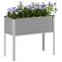 Jardinera de acero gris 100x41x90
