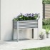Jardinera de acero gris 100x41x90