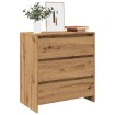 Aparador de madera de ingeniería roble artisan 70x41x75 cm