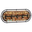 Perchero de pared con 5 ganchos madera maciza reciclada