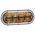 Perchero de pared con 5 ganchos madera maciza