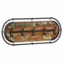 Perchero de pared con 5 ganchos madera maciza