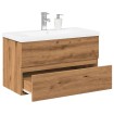 Mueble con lavabo integrado roble artisan