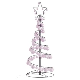 VidaXL LED para árbol de Navidad con bolas 80 LED blanco cálido 120