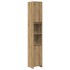 Juego de muebles baño 3 piezas madera ingeniería roble