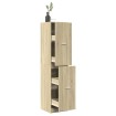 Armario botiquín madera ingeniería roble Sonoma 40x41x174,5 cm