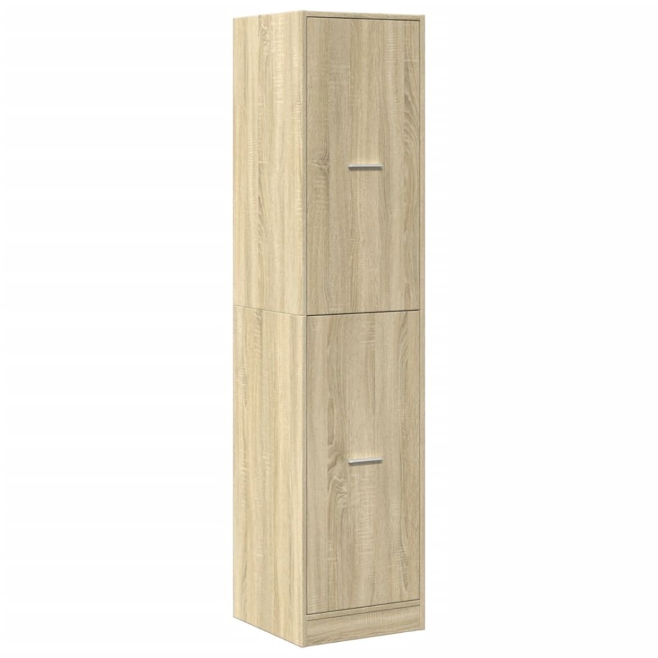 Armario botiquín madera ingeniería roble Sonoma 40x41x174,5