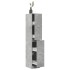 Armario botiquín madera ingeniería gris hormigón 30x41x174,5