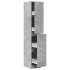 Armario botiquín madera ingeniería gris hormigón 30x41x174,5
