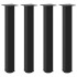 Patas para mesa de centro 4 uds acero negro 72-74