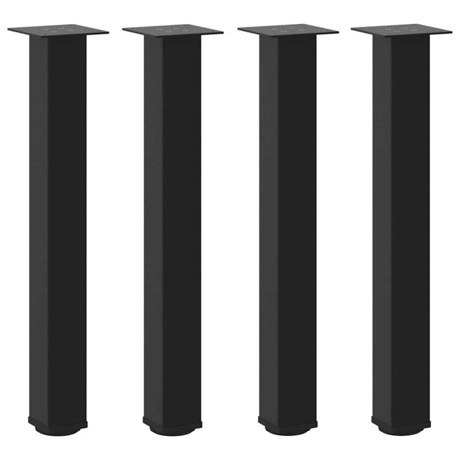 Patas para mesa de centro 4 uds acero negro 72-74