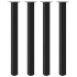 Patas para mesa de centro 4 uds acero negro 110-112