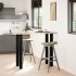 Patas para mesa de centro 4 uds acero negro 110-112