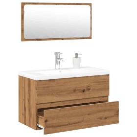 Juego de muebles de baño madera contrachapada artesanal