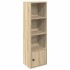 Estantería de madera de ingeniería roble sonoma 31x24x102