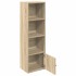 Estantería de madera de ingeniería roble sonoma 31x24x102