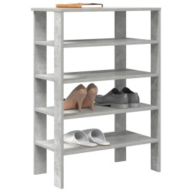 Mueble zapatero madera contrachapada gris hormigón