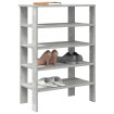 Mueble zapatero madera contrachapada gris hormigón 61x32x87,5cm