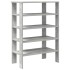 Mueble zapatero madera contrachapada gris hormigón