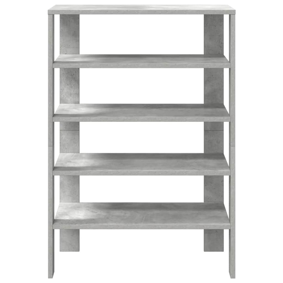 Mueble zapatero madera contrachapada gris hormigón