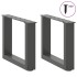 Patas de mesa centro forma U 2uds acero antracita 40x(30-31)