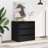 Cajonera de esquina madera de ingeniería negra 60x41x58