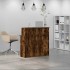 Mostrador de recepción roble ahumado 100x50x103,5