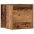 Cajón taburete madera de ingeniería madera vieja 40,5x40x40