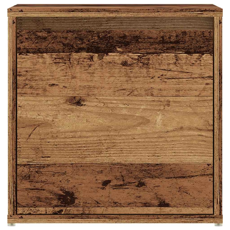 Cajón taburete madera de ingeniería madera vieja 40,5x40x40