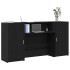 Mostrador de recepción roble negro 200x50x103,5