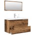 Juego de muebles de baño 3 piezas madera ingeniería
