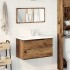 Juego de muebles de baño 3 piezas madera ingeniería