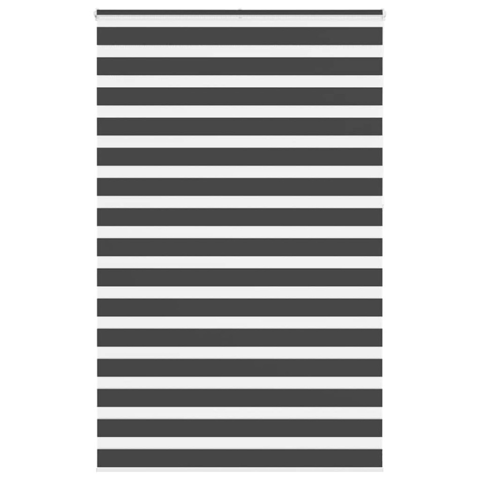 Estor cebra negro 140x230 cm tejido ancho 135,9 cm
