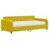 Sofá cama con colchón terciopelo amarillo 100x200