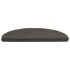 Alfombrilla autoadhesiva escalera 20 uds antracita 65x21x4