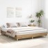 Estructura de cama sin colchón roble artesanal 160x200