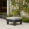 Sillón individual Keter Garden Elements Graphite con cojín gris claro
